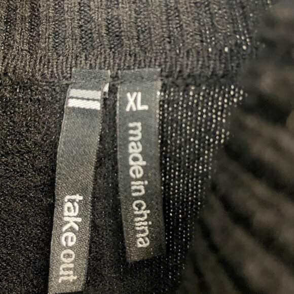 Black Turtleneck Sweater Size XL - Picture 4 of 4